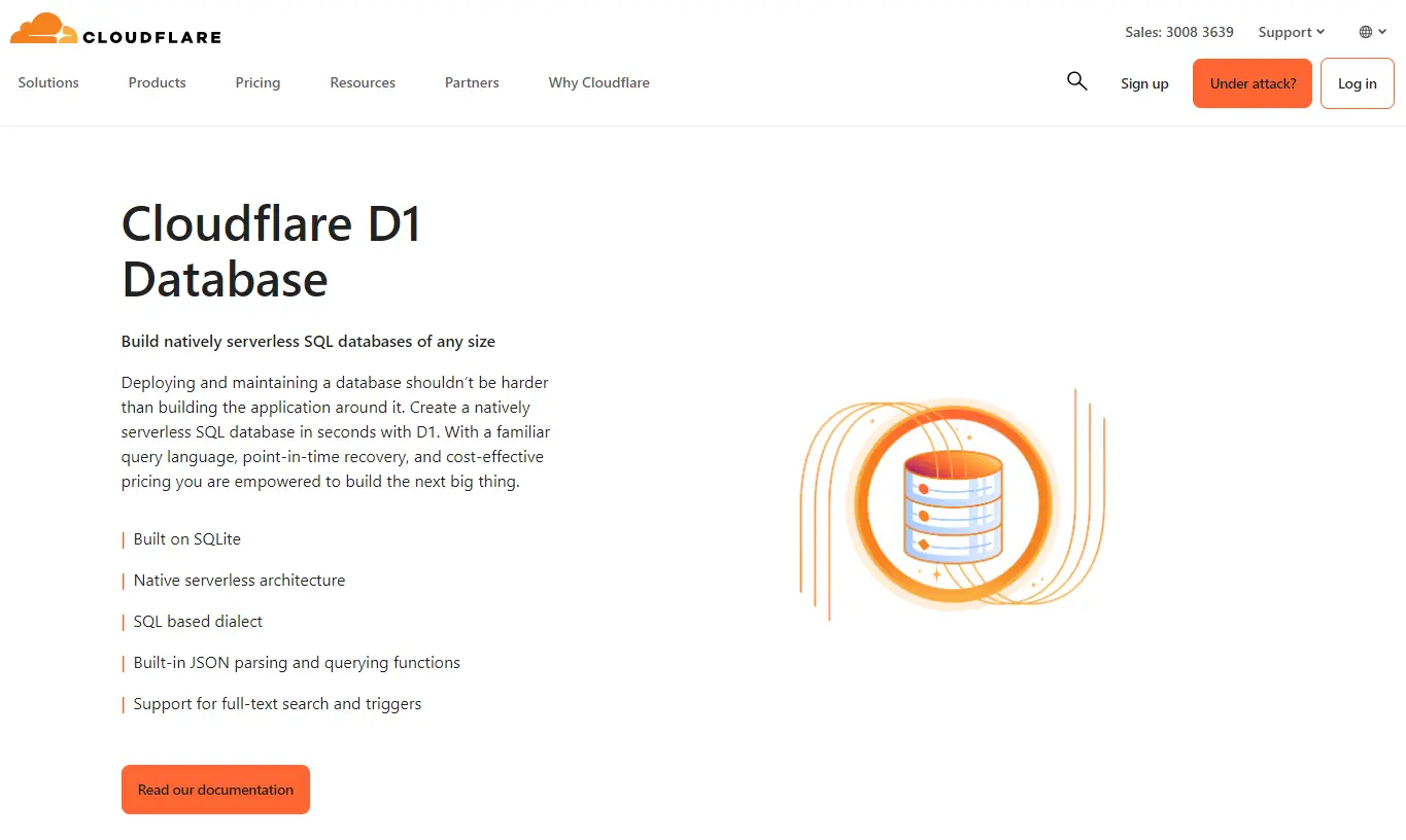 cloudflare d1 homepage