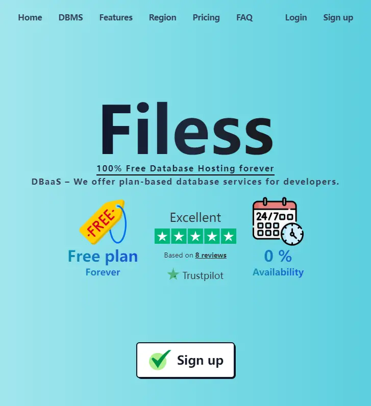 filess.io homepage