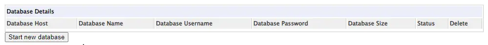 freemysqlhosting create a new mysql database